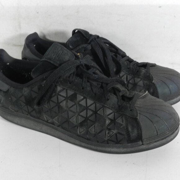 Adidas Superstar Xeno Reflective Mens Shoe Size 10 Black Low Top Sneakers - Picture 1 of 11
